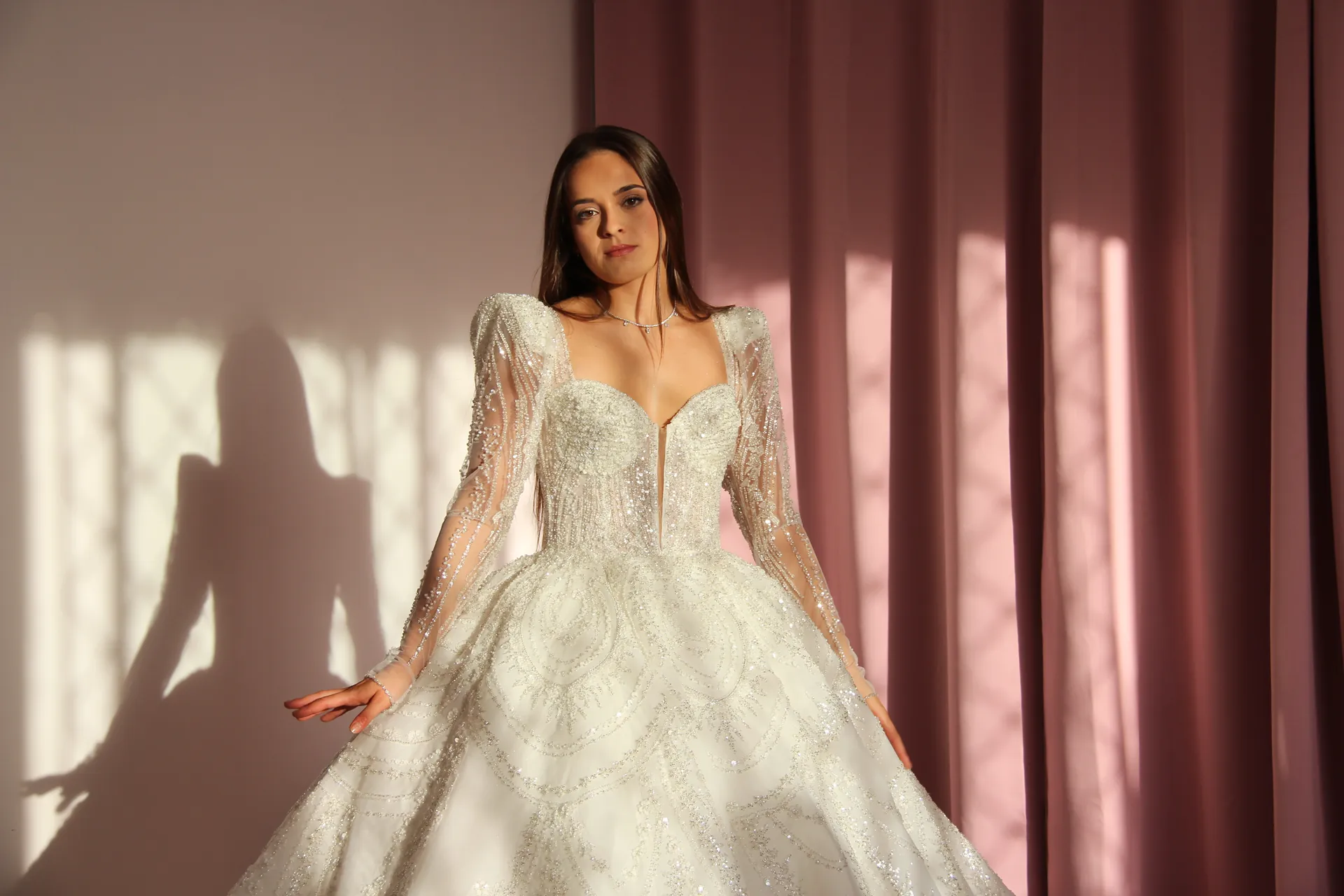 Robe de princesse dans le showroom